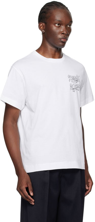 Tričko Simone Rocha Simone Rocha Ribbon Logo T-Shirt Biela | 5195P19P20-M 0569, 1