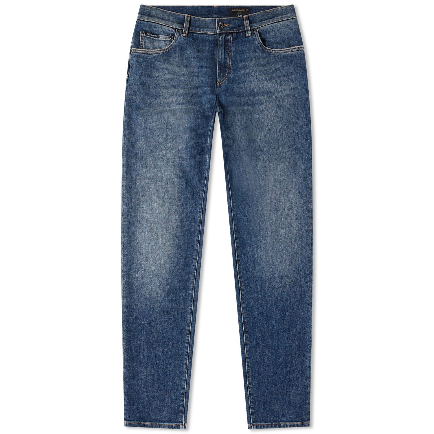 Džínsy Dolce & Gabbana Slim Fit Denim Jean Washed Navy | GY07CDG8GW9-S9001, 0