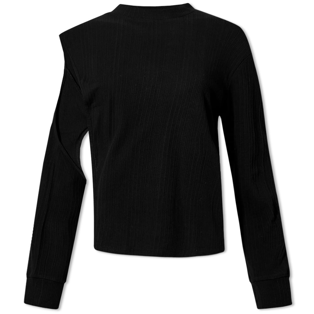 Sveter Eckhaus Latta Slash Cutout Pullover Čierna | 3033-EL-SS22-B, 0