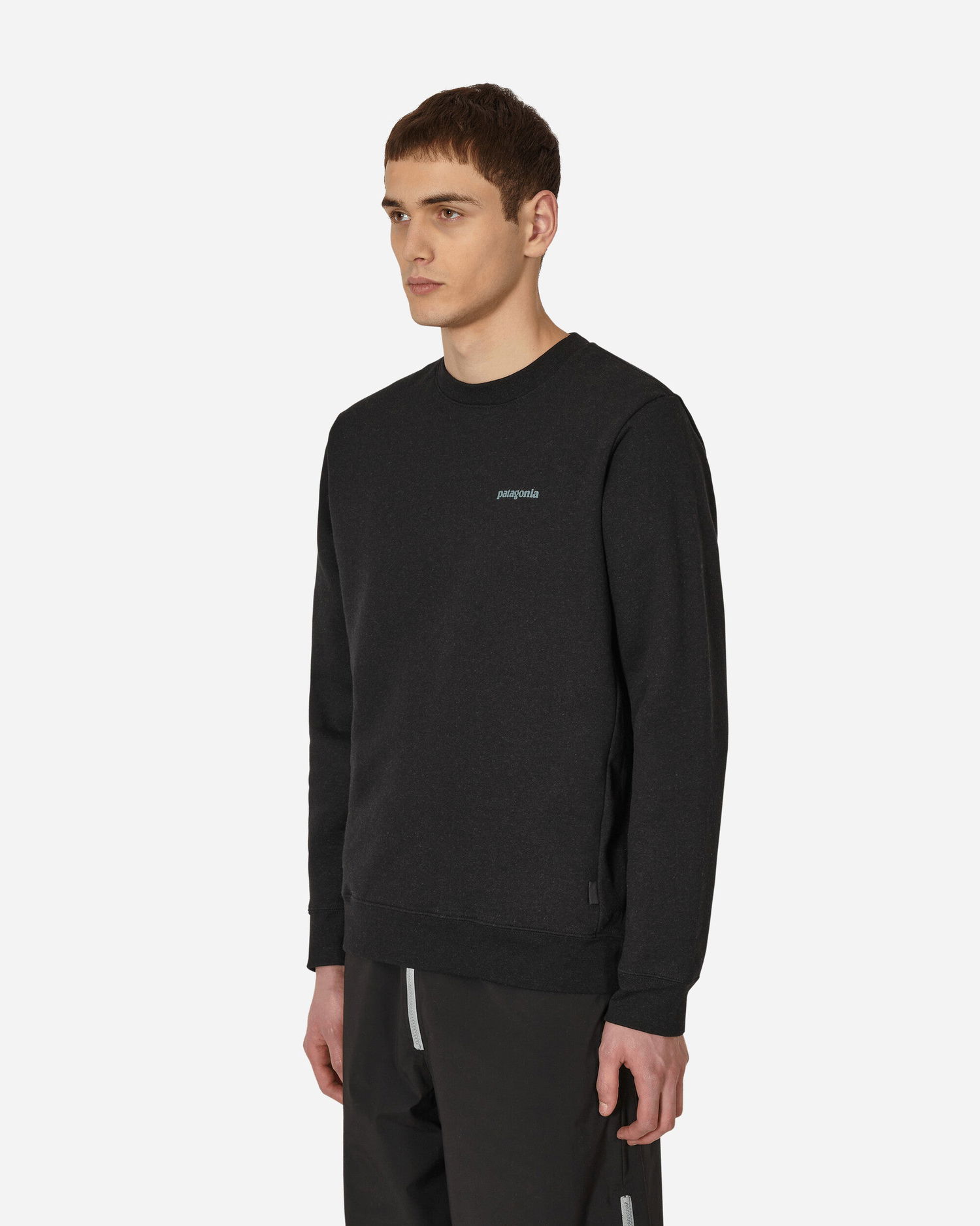 Mikina Patagonia Fitz Roy Icon Uprisal Crewneck Sweatshirt Čierna | 39667 INBK, 1