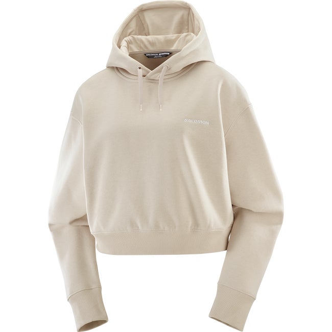 Mikina Salomon Cropped Hoodie Béžová | LC2522900, 1