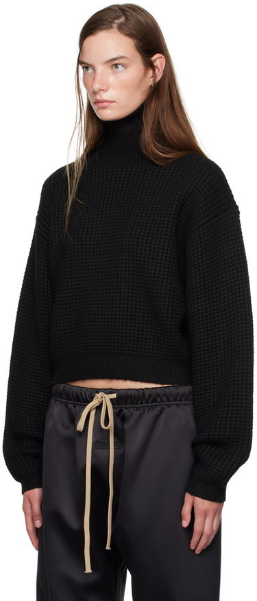 Sveter Fear of God ESSENTIALS Cropped Turtleneck Sweater Čierna | 192BT247320FW, 3