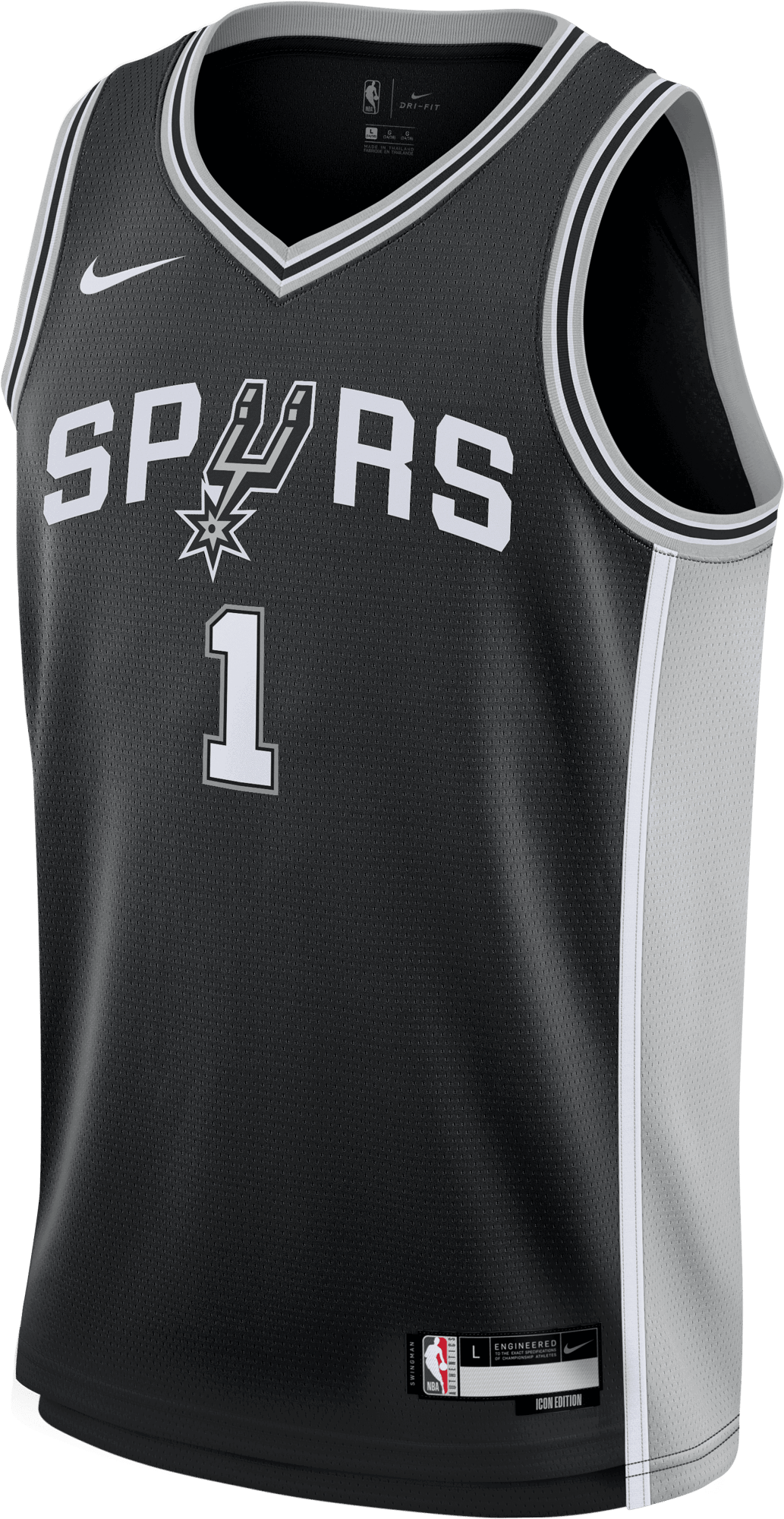 Dres Nike San Antonio Spurs NBA Wembanyam Victor Icon Edition Jersey Čierna | ez2b7bx2p00-naw-spuvw-ez2b7bx2p00-naw-spuvw, 0