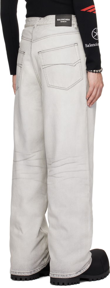 Džínsy Balenciaga Balenciaga Waterproof Denim Jeans Šedá | 774196-TRW54-9800, 2