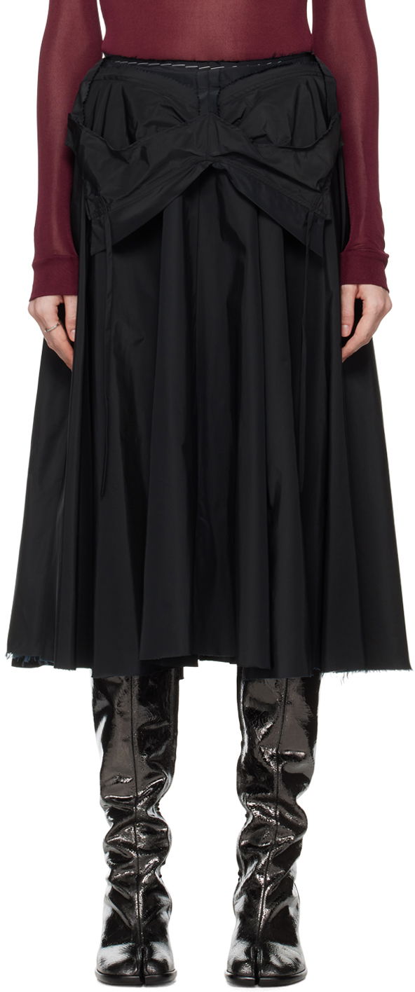 Sukňa Maison Margiela Work-in-Progress Midi Skirt Čierna | S51ME0026 M35131, 0