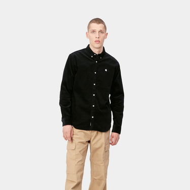 Košeľa Carhartt WIP L/S Madison Fine Cord Shirt Čierna | I030580_0D2_XX, 2