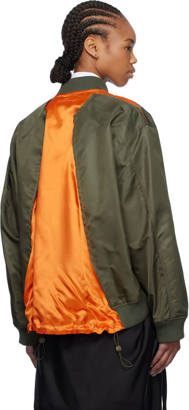 Bomber bunda Maison Margiela MM6 Maison Margiela Spliced Bomber Jacket Zelené | S52AM0315 M35257, 2