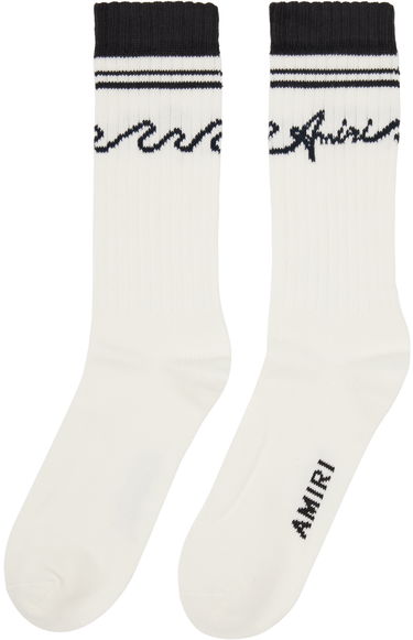 Ponožky AMIRI White & Black '' Wave Socks Biela | AMACSK1010, 1