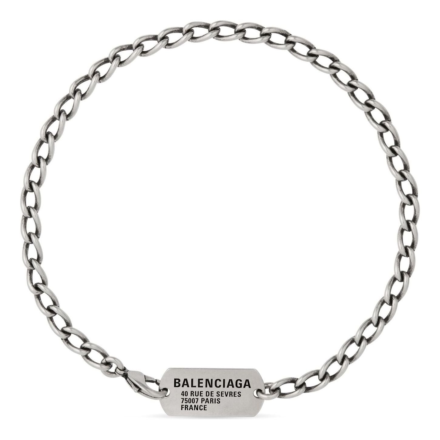 Náhrdelník Balenciaga Chain Choker With Tags Metalická | 748072TZ99I0911, 0