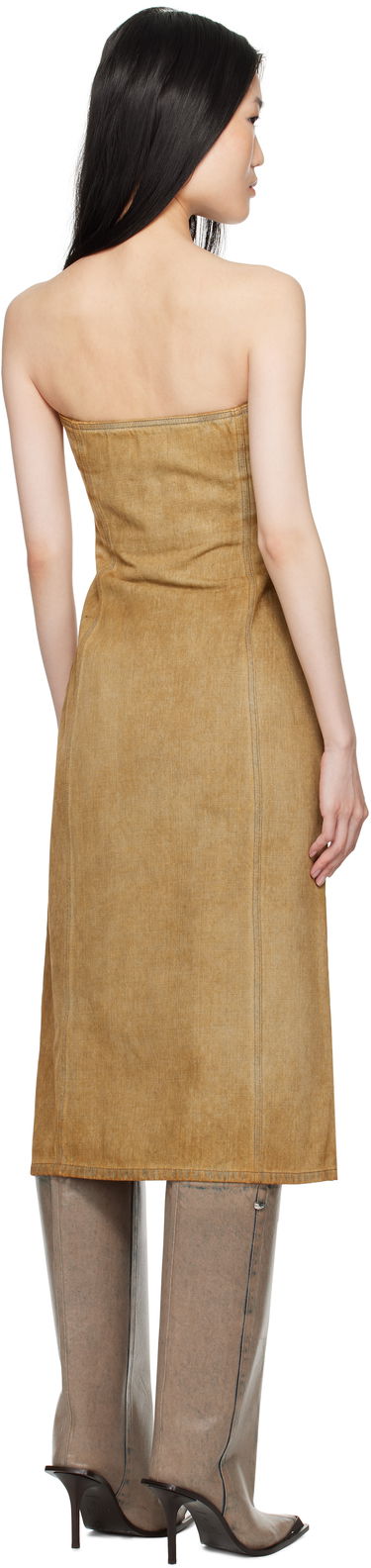 Šaty Diesel Denim Midi Tube Dress Hnedá | A15899 0AJET, 2