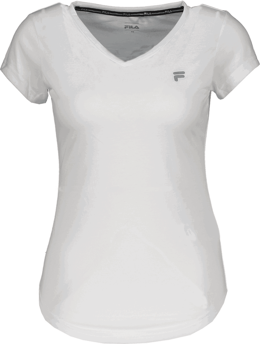 Tričko Fila V-neck Running T-shirt Rostow Biela | faw0057-10002