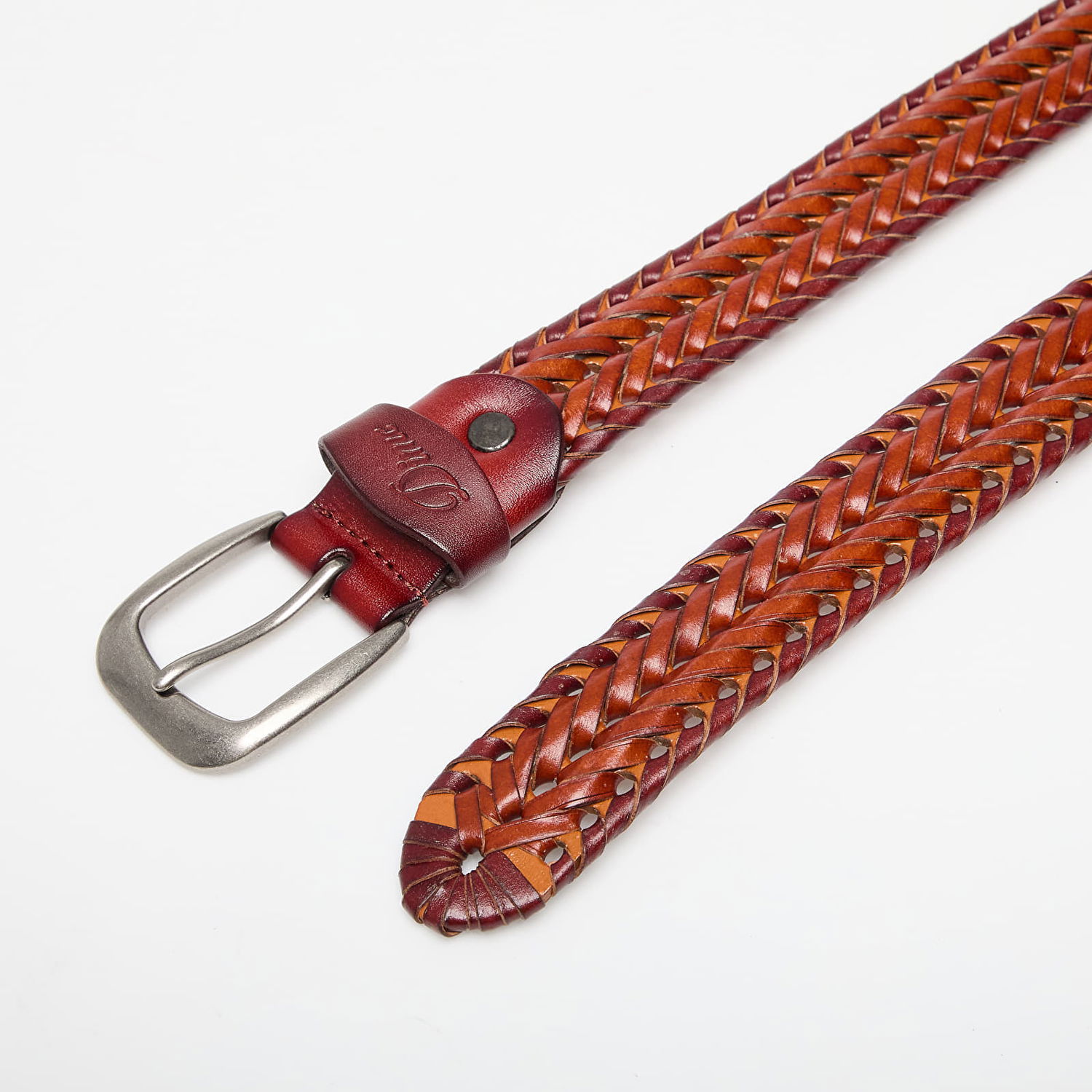 Opasok Dime DIME Braided Leather Belt Hnedá | DIMEHO2433CAR, 1