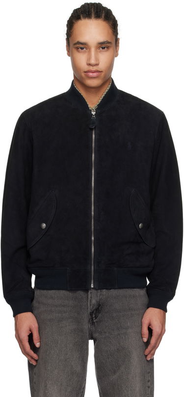 Bomber bunda Polo by Ralph Lauren Polo Ralph Lauren Suede Bomber Jacket Navy | 710963338002, 0