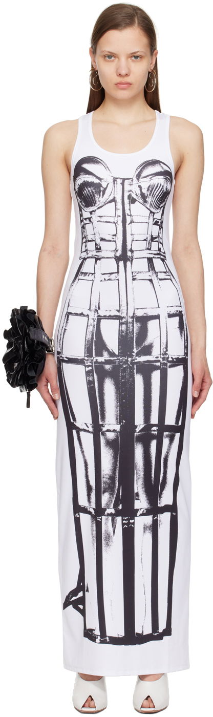 Šaty Jean Paul Gaultier Maxi Dress Metalická | 24/25-F-RO175-J550-0100, 0