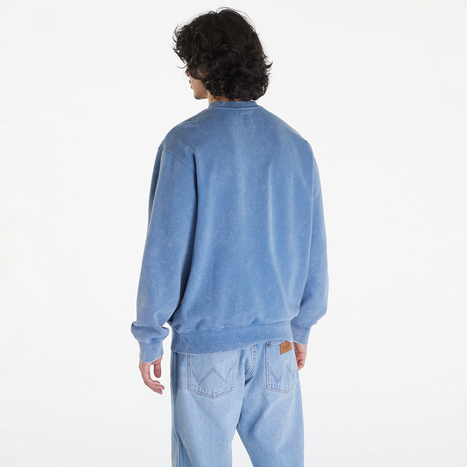 Mikina Vans Spaced Out Loose Crew Blue Modrá | VN000GE7P8X1, 1