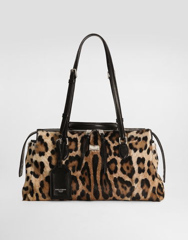 Taška cez rameno Dolce & Gabbana Dolce & Gabbana Vittoria Leo-Print Shoulder and Crossbody Bag Rôznofarebný | BB7844AX85389738_1, 3