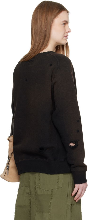 Mikina Needles Distressed Darts Sweatshirt Čierna | QV368, 2