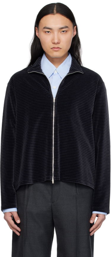 Sveter OUR LEGACY Our Legacy Shrunken Full-Zip Track Jacket Čierna | M4243SPS, 0