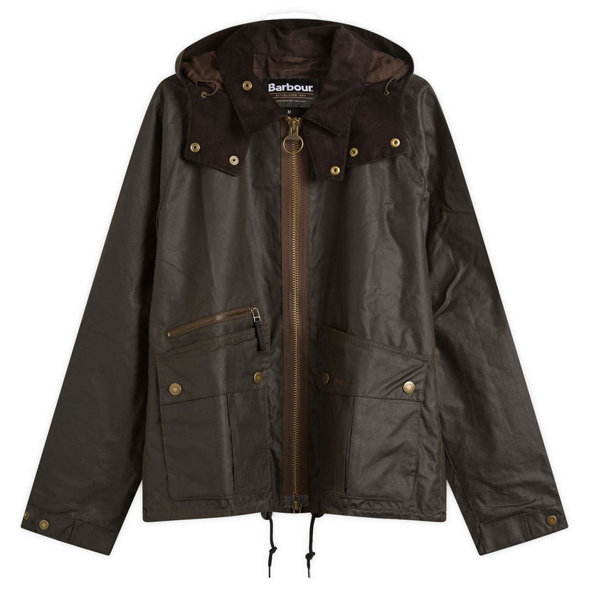 Bunda Barbour Re-Engineered Bardon Spey Wax Jacket, Size Large Zelené | MWX2482OL71