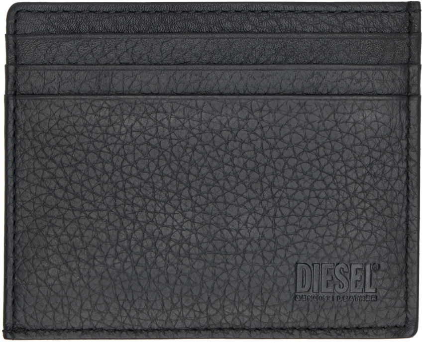 Peňaženka Diesel Diesel Grained Leather Card Holder Čierna | X09018 P0685, 1