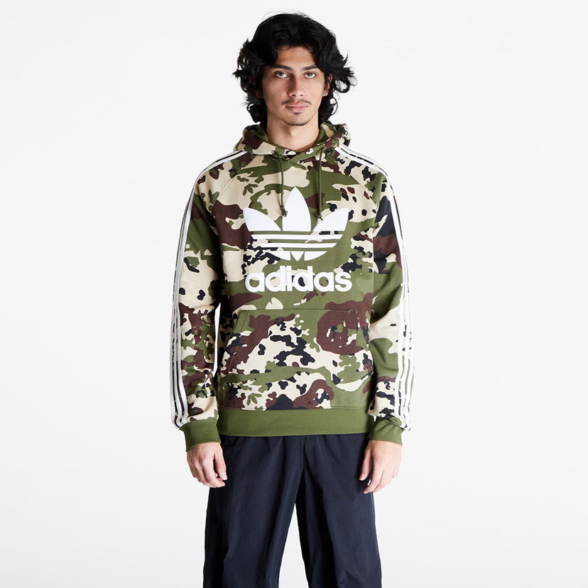 Mikina adidas Originals Camo Hoodie Green Rôznofarebný | IS0209