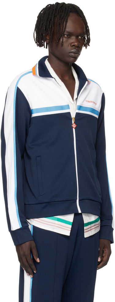 Bunda Casablanca Casablanca Pique Track Jacket Navy | MPF25-JTP-391-01, 1
