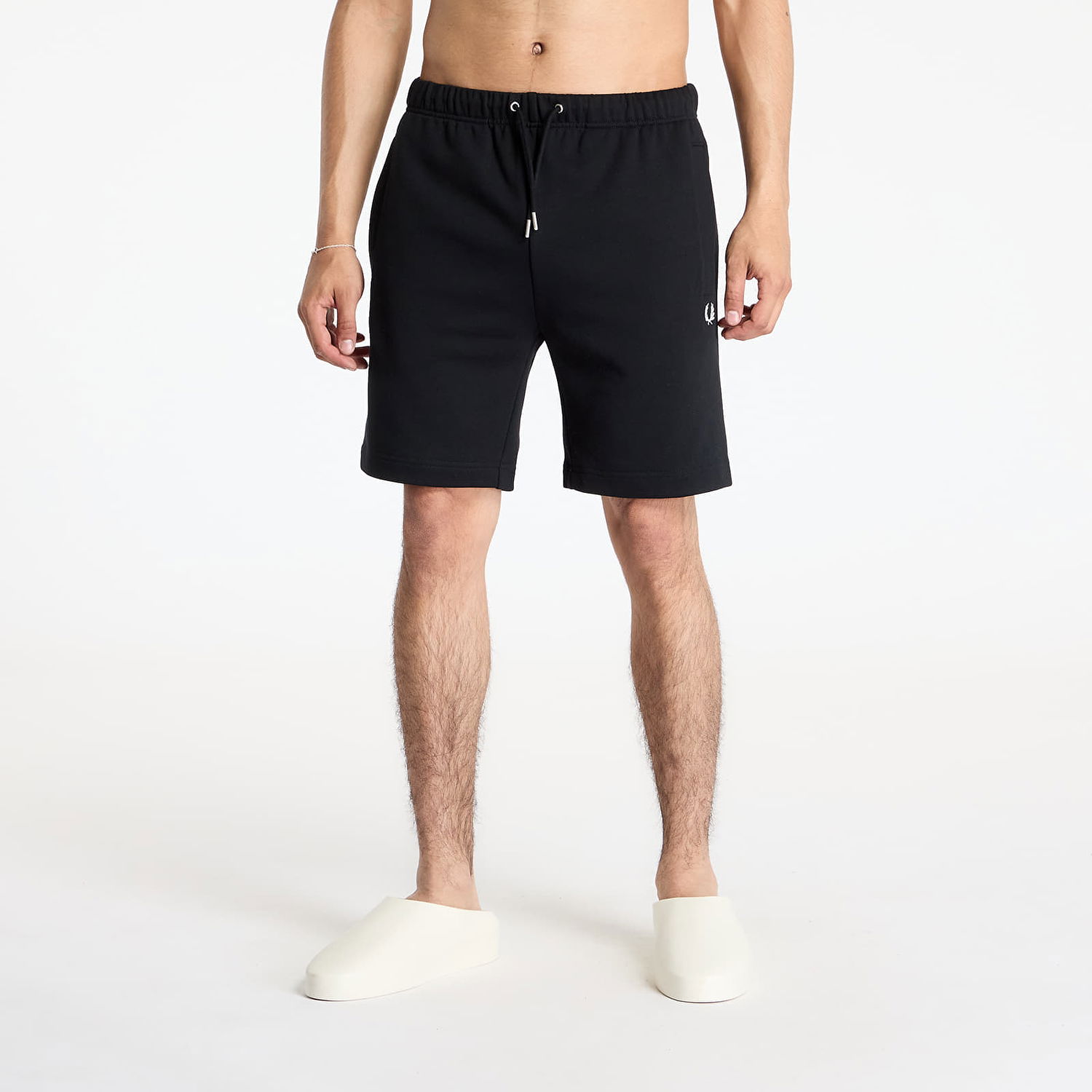 Šortky Fred Perry Fred Perry Classic Sweat Shorts Čierna | S8505 102, 0