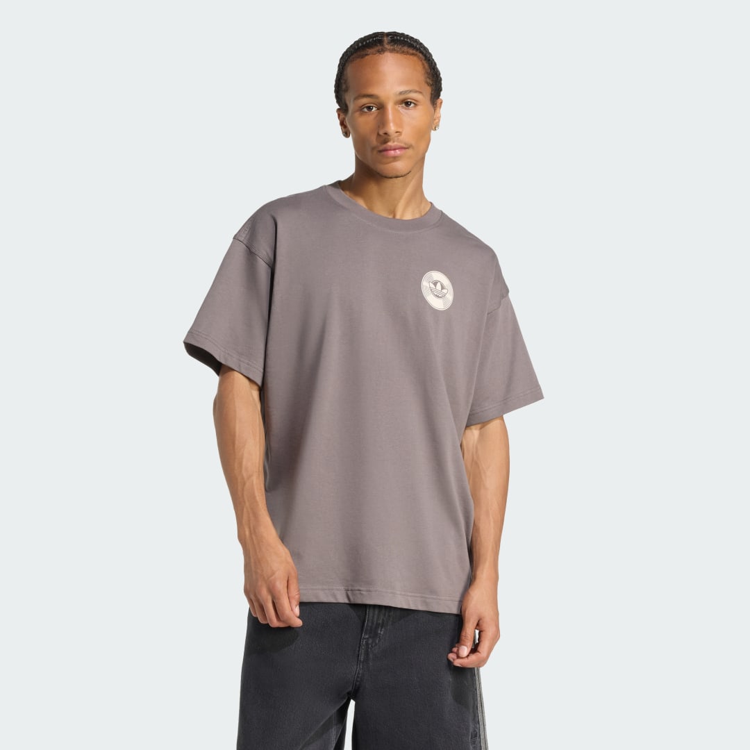 Tričko adidas Performance Street Brand T-Shirt Šedá | KR5105, 0