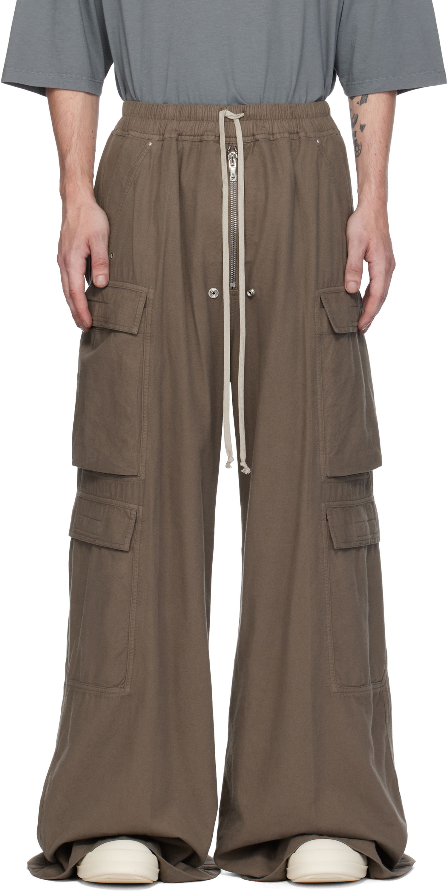 Cargo nohavice Rick Owens Cargo Pants Double Jumbo Belas Zelené | DU02D2398 CFL, 0