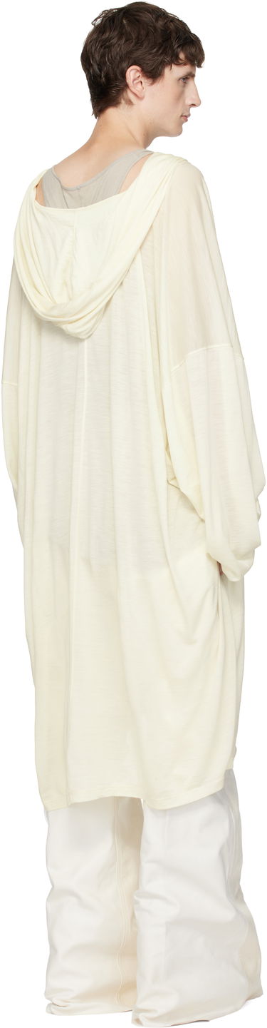 Bunda Rick Owens Concordians LS Kaftan Knee Jacket Biela | RR02E1910 JSW, 2