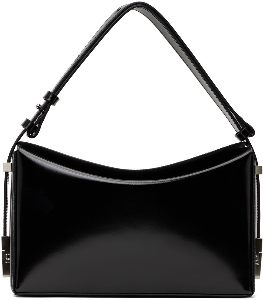 Taška cez rameno OSOI Black Patent Leather Shoulder Bag Čierna | 24SSB03004088, 0