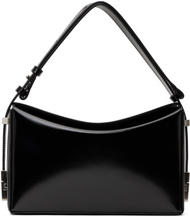 Taška cez rameno OSOI Black Patent Leather Shoulder Bag Čierna | 24SSB03004088, 0