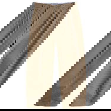 Nohavice BEAMS Beams Plus 2 Pleat Chino Trousers Hnedá | 3823-0097-874-67, 1
