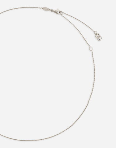 Náhrdelník Dolce & Gabbana 18K White Gold Belcher Chain Necklace Metalická | WANR4GWOB0180001, 2