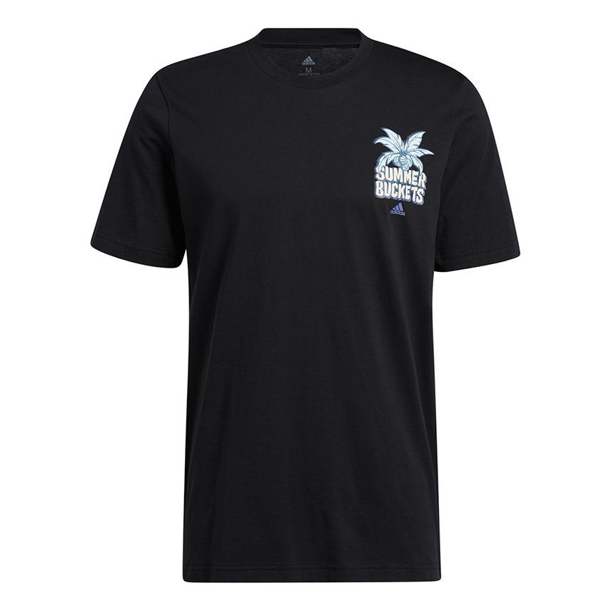 Tričko adidas Originals Summer Buckets Graphic Basketball T-Shirt Čierna | GS7188, 0