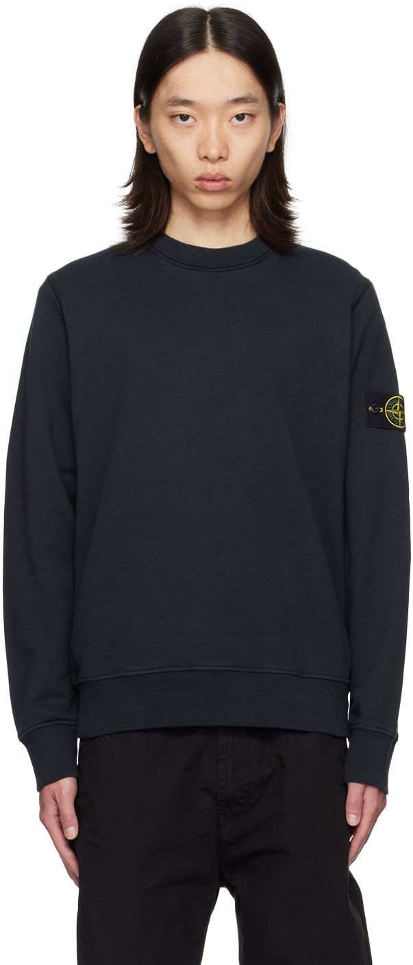 Mikina Stone Island Navy Garment-Dyed Sweatshirt Navy | 811563051, 0