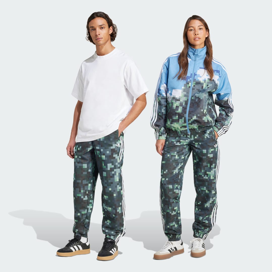 Súprava adidas Originals Originals x Minecraft Pixelated Camo Track Pants Zelené | JZ9922, 0