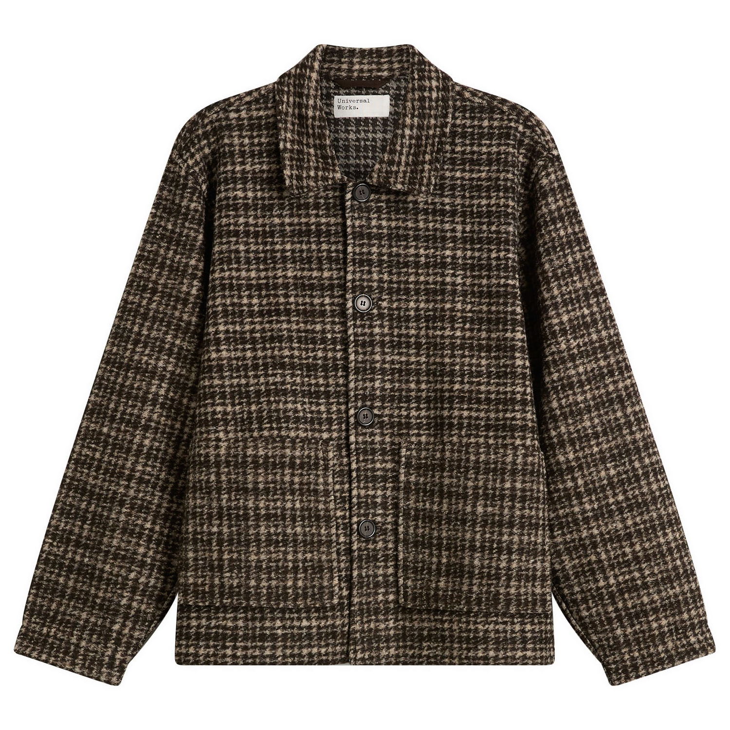 Bunda Universal Works Jacquard Knit Rams Plaid Jacket Rôznofarebný | P33099-BRN, 1