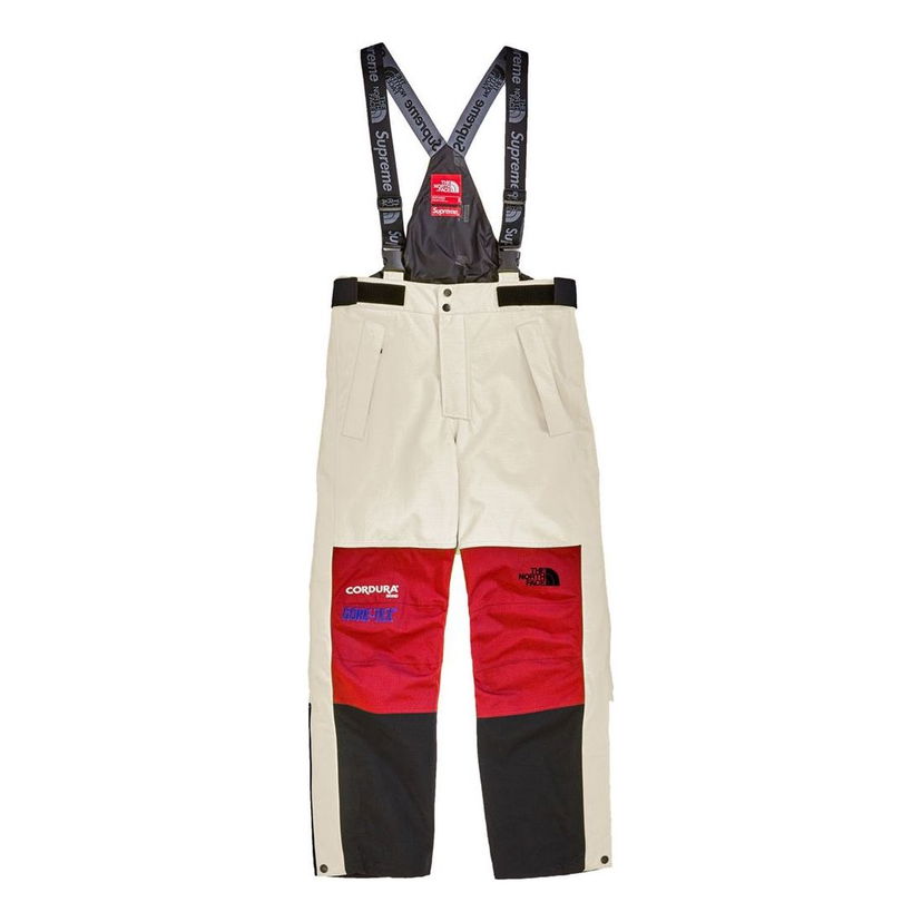 Nohavice Supreme Expedition Bib Pants Biela | SUP-FW18-1042