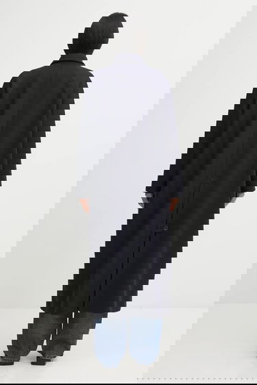 Kabáty A.P.C. Long Wool Blend Coat Gaia Navy | WVBEB.F01533, 2