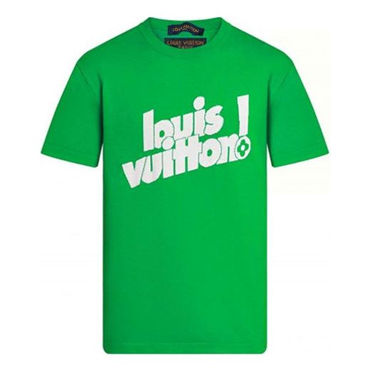 Tričko Louis Vuitton Louis Vuitton Logo Print T-Shirt Zelené | 1A97OB