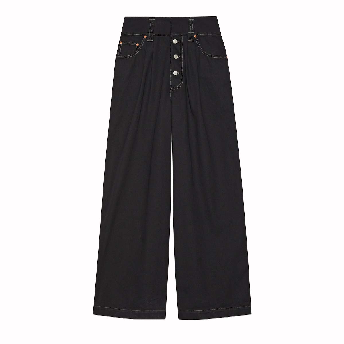 Nohavice Gucci Oversize Denim Pant Black Denim Čierna | 777543 XDCR5 1043, 0