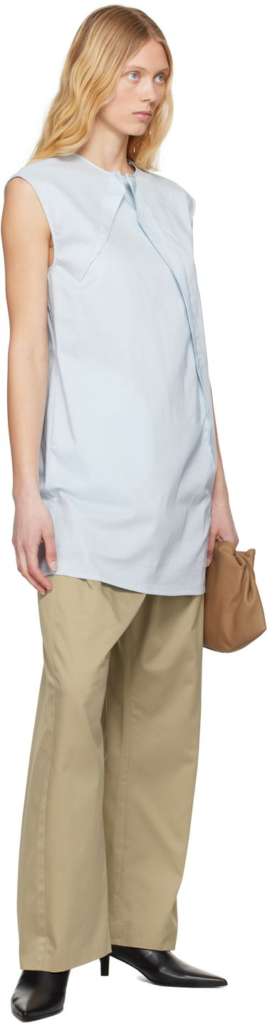 Nohavice Maison Margiela MM6 Maison Margiela Cotton Twill Darting Trousers Béžová | S52KA0534 M35368, 3