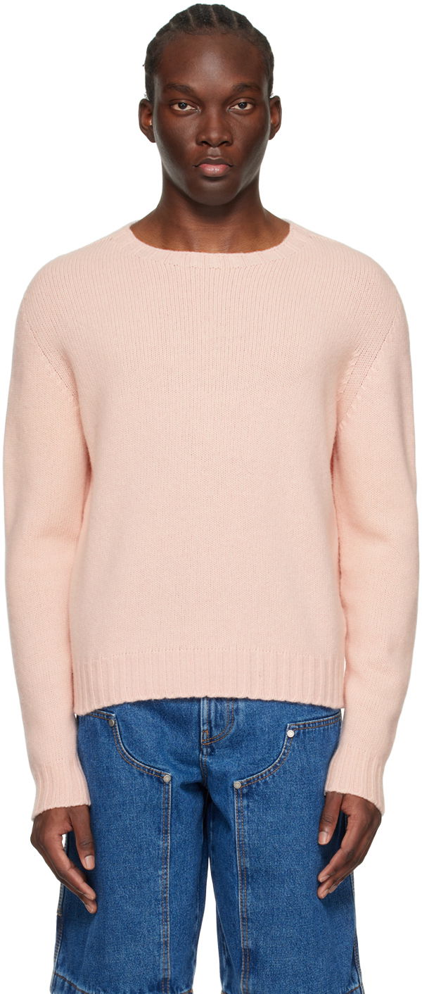 Sveter Palm Angels Embroidered Sweater Ružová | PMHE027C99KNI0013001, 0