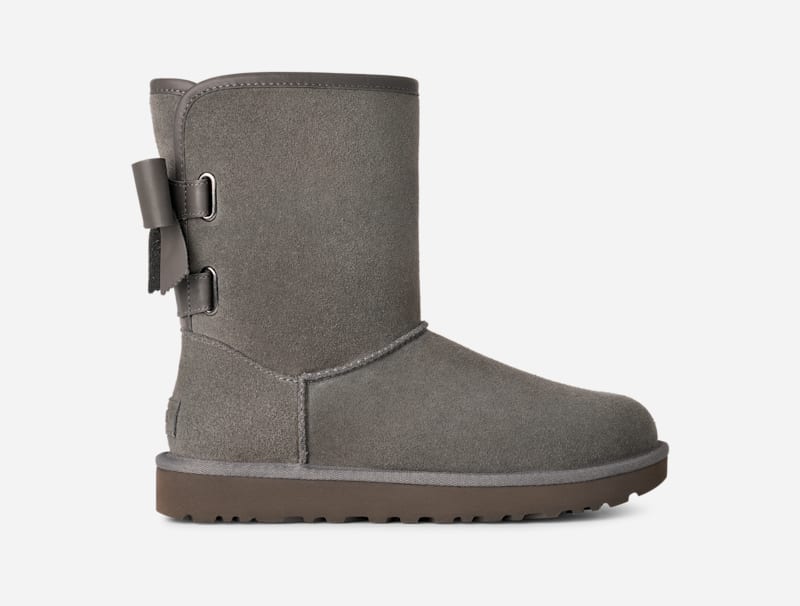Tenisky a topánky UGG Classic Short Bailey Bow Boots Šedá | 1174511-CHRC