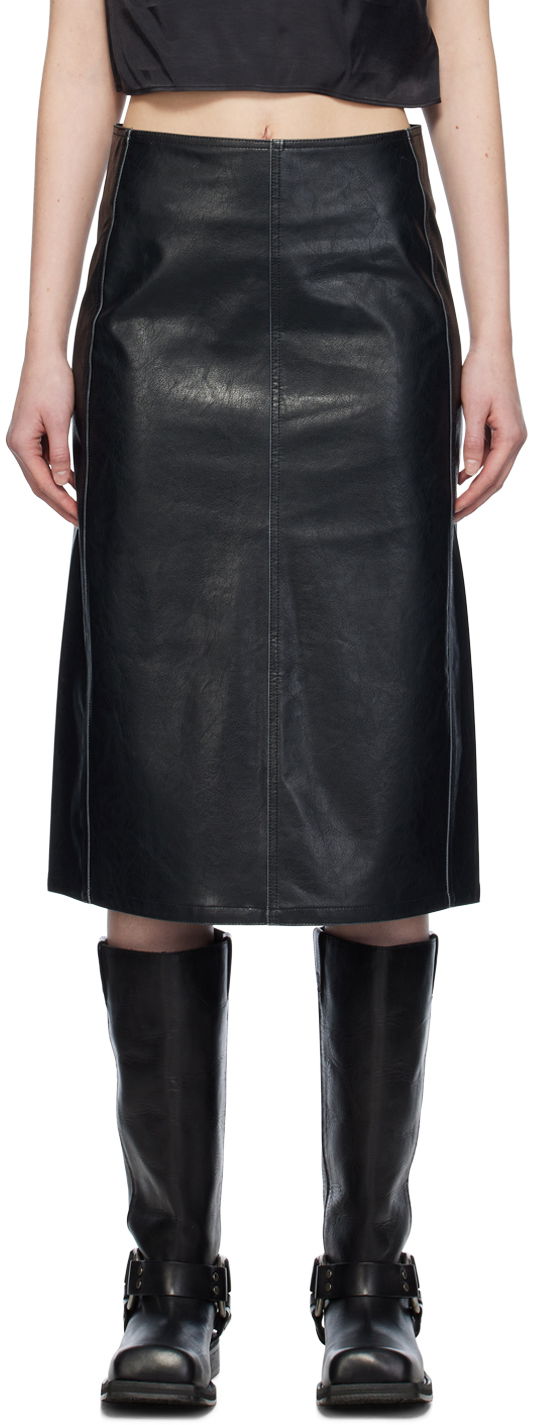 Sukňa Diesel O-Taten Midi Skirt Čierna | A12212 0CKAL, 0