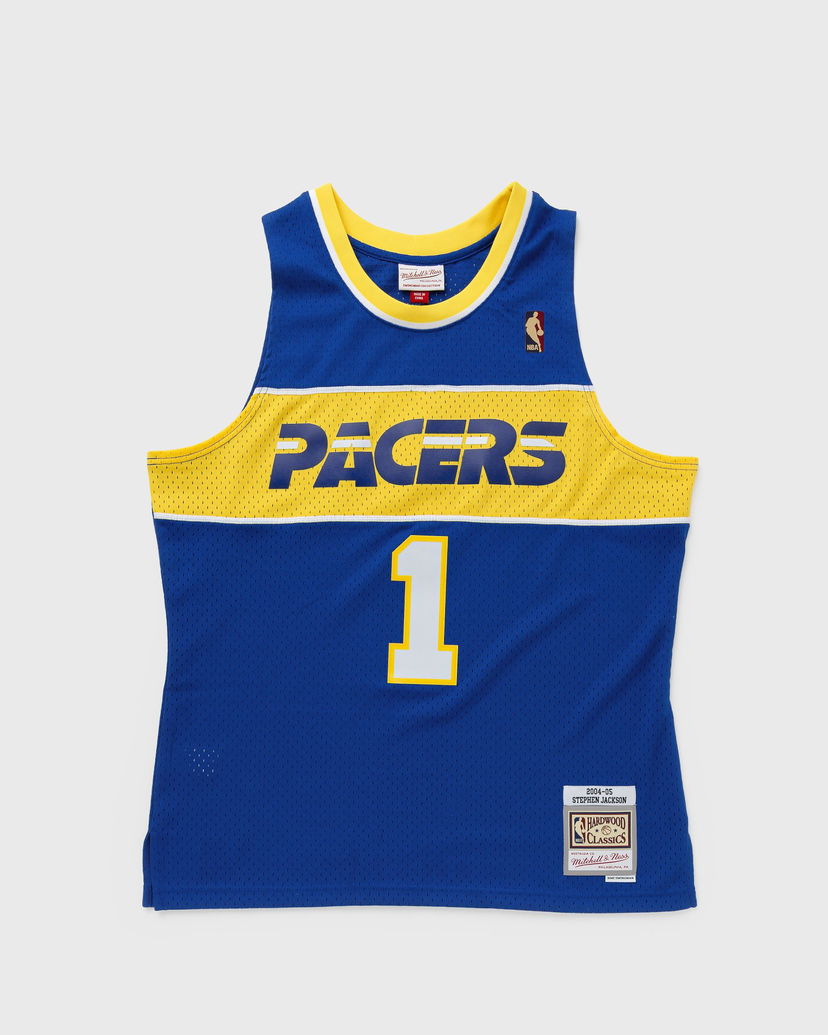 Dres Mitchell & Ness NBA SWINGMAN JERSEY INDIANA PACERS HWC 2004-05 STEPHEN JACKSON #1 Modrá | SMJY6145-IPA04SJAROYA