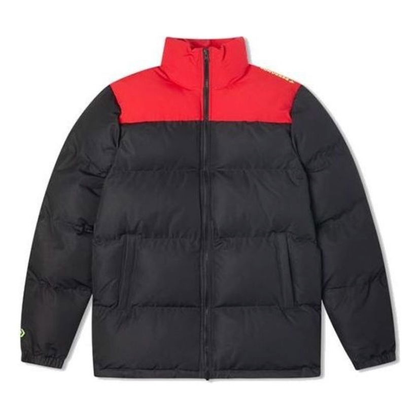 Prešívaná bunda Converse Colorblock Down Jacket Čierna | 10020541-A01