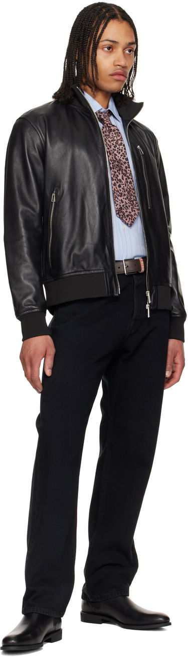 Opasok Paul Smith Paul Smith Signature Stripe Keeper Leather Belt Čierna | M1A-4950-BMULKE-66, 2