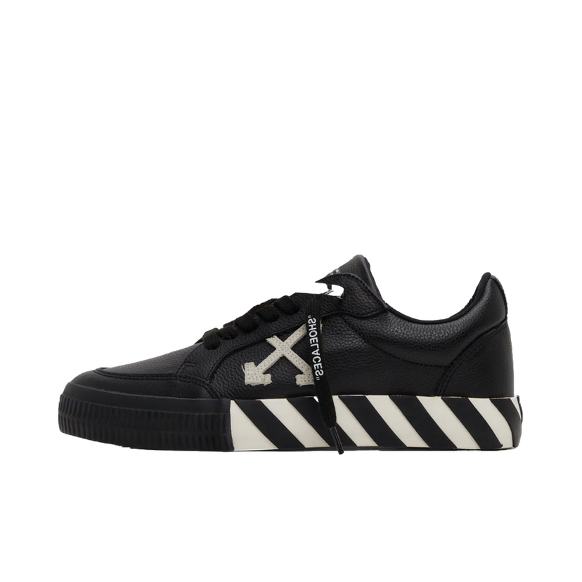 Tenisky a topánky Off-White Black Leather Vulcanized Low Sneakers Čierna | OMIA085F21LEA0031001